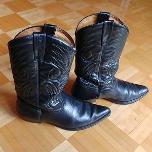 Vintage Leather Cowboy Boots